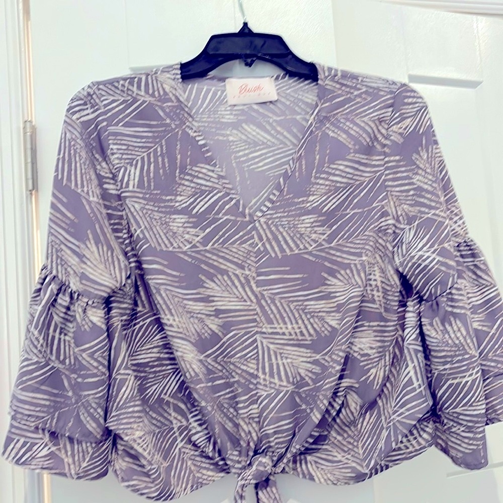 Blush blouse, loose fit, lilac purple, extremely soft, medium, boho, feminine